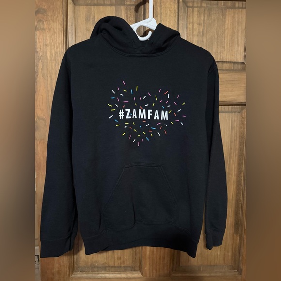 Rebecca Zamolo #zamfam Hooded Sweatshirt and Pink Onesie size S - Picture 2 of 5